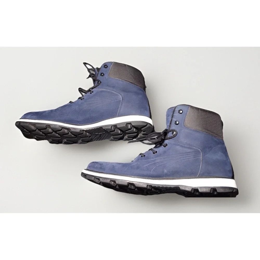 Puma Desierto Mid Mens Navy Blue Nubuck  Boot Size 14